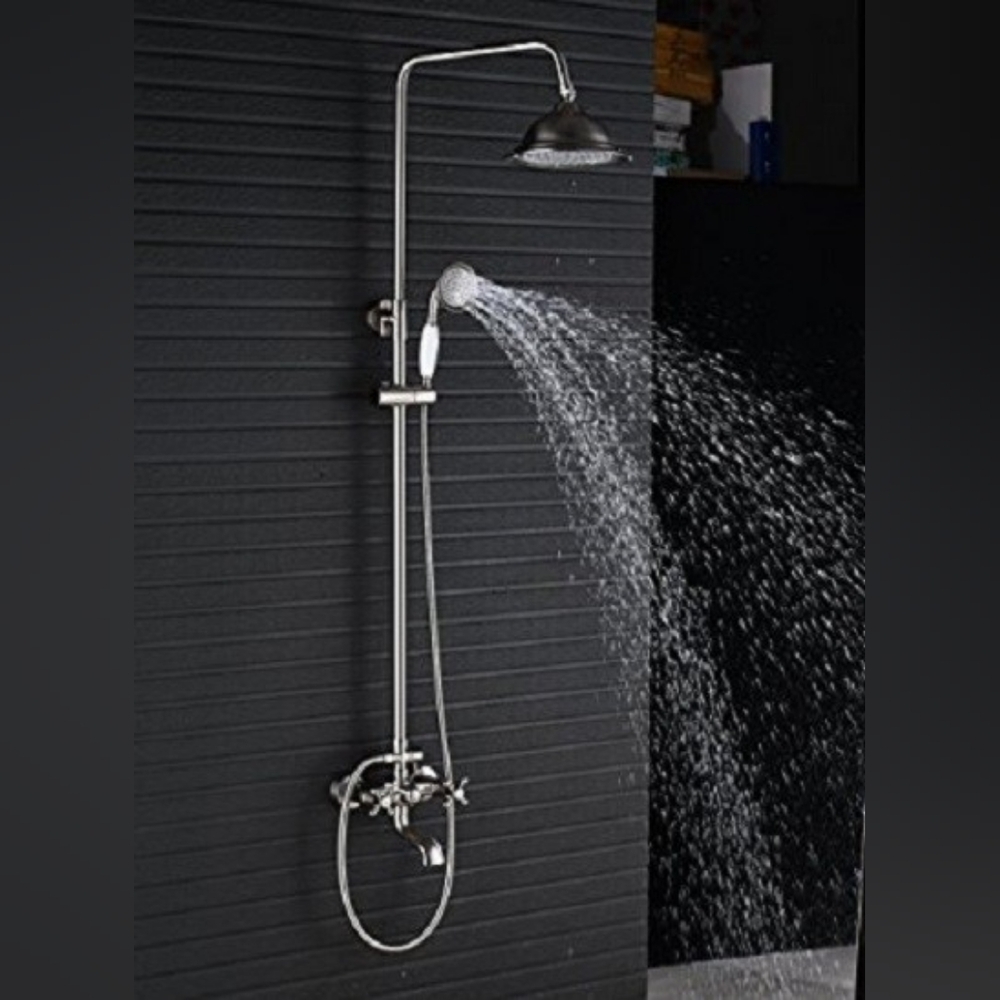 Modern Silver Shower System
